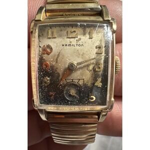 Vintage Hamilton Manual Wind 982 19 Jewel 14K Gold Filled Case 10k GF Band Tops